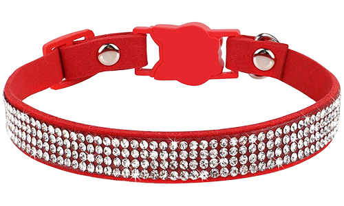 Luxury Breakaway Cat Collar with Crystals Luxury Breakaway Cat Collar with Crystals